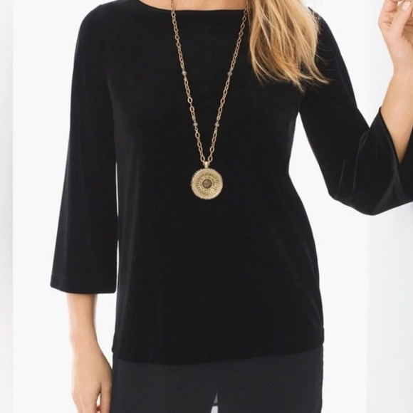 Chico's Velvet Tunic - Picture 1 of 4